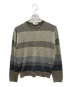 JOHN SMEDLEYジョンスメドレー）の古着「薄手ニット　古着」｜グレージュ