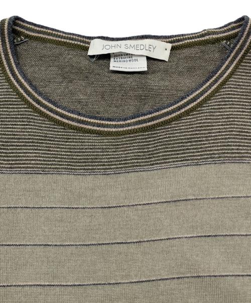 JOHN SMEDLEY（ジョンスメドレー）JOHN SMEDLEY (ジョンスメドレー) 薄手ニット　古着 グレージュ サイズ:Sの古着・服飾アイテム