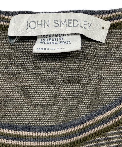 JOHN SMEDLEY（ジョンスメドレー）JOHN SMEDLEY (ジョンスメドレー) 薄手ニット　古着 グレージュ サイズ:Sの古着・服飾アイテム