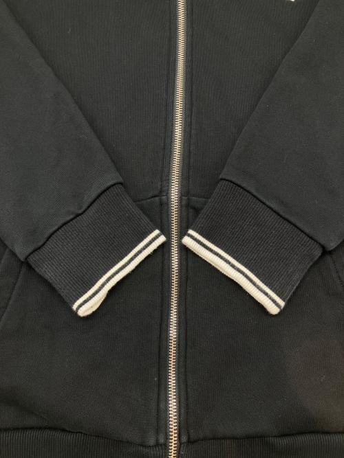 FRED PERRY（フレッドペリー）FRED PERRY (フレッドペリー) Hooded Zip Through Sweatshirt　デザイナーズインポート　 ブラック サイズ:Lの古着・服飾アイテム