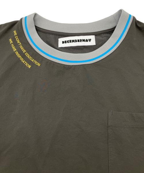decembermay（ディセンバーメイ）decembermay (ディセンバーメイ) 長袖カットソー グレー サイズ:Lの古着・服飾アイテム