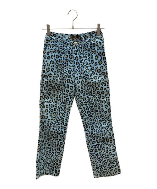 FENDI（フェンディ）FENDI (フェンディ) 総柄パンツ スカイブルー×イエロー サイズ:26Inchの古着・服飾アイテム