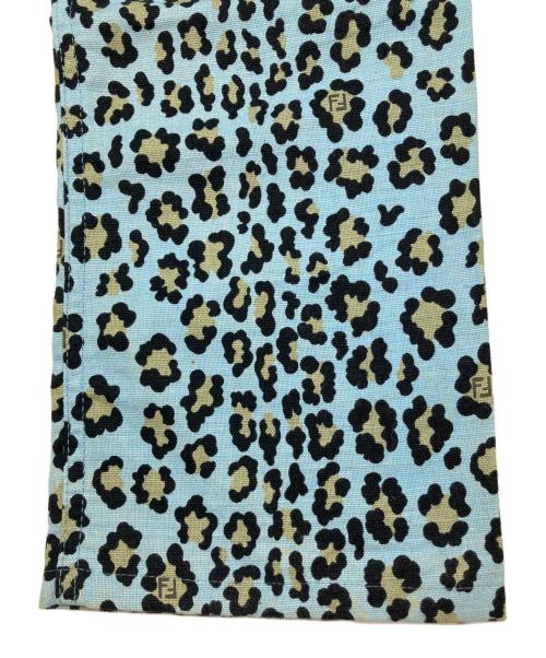 FENDI（フェンディ）FENDI (フェンディ) 総柄パンツ スカイブルー×イエロー サイズ:26Inchの古着・服飾アイテム