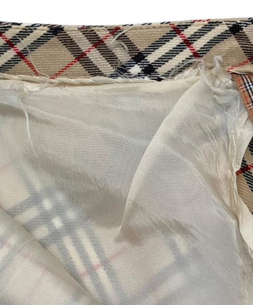 BURBERRY BLUE LABEL（バーバリー ブルー レーベル）BURBERRY BLUE LABEL (バーバリー ブルー レーベル) ノバチェックスカート　デザイナーズインポート ベージュ サイズ:38の古着・服飾アイテム