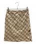 BURBERRY BLUE LABEL（バーバリー ブルー レーベル）の古着「ノバチェックスカート　デザイナーズインポート」｜ベージュ