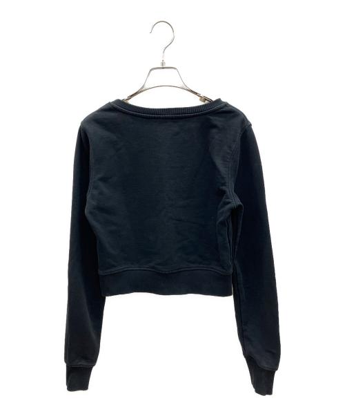 DIESEL（ディーゼル）DIESEL (ディーゼル) クルーネックスウェット デザイナーズインポート ブラック サイズ:Sの古着・服飾アイテム