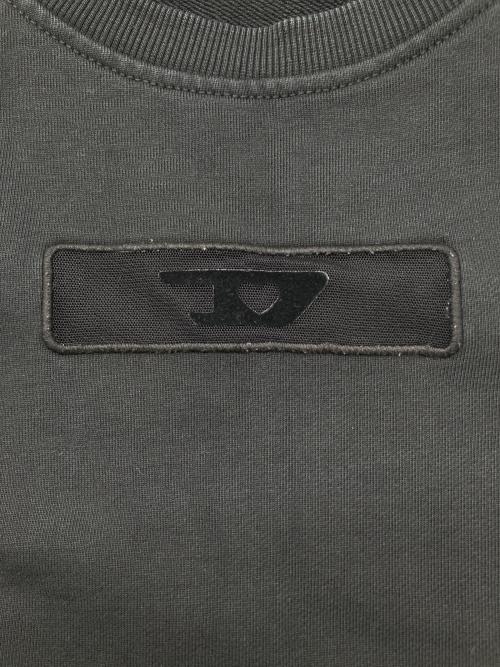 DIESEL（ディーゼル）DIESEL (ディーゼル) クルーネックスウェット デザイナーズインポート ブラック サイズ:Sの古着・服飾アイテム