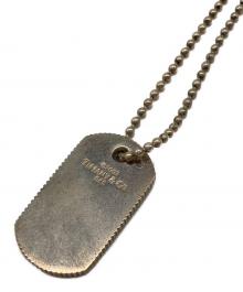 TIFFANY & Co.（ティファニー）の古着「シルバーネックレス　ドッグタグ　SILVER925」｜シルバーカラー