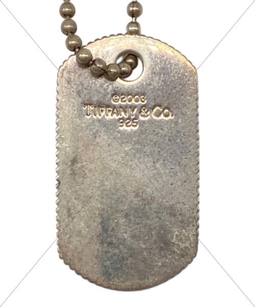 TIFFANY & Co.（ティファニー）TIFFANY & Co. (ティファニー) シルバーネックレス　ドッグタグ　SILVER925 シルバーカラーの古着・服飾アイテム