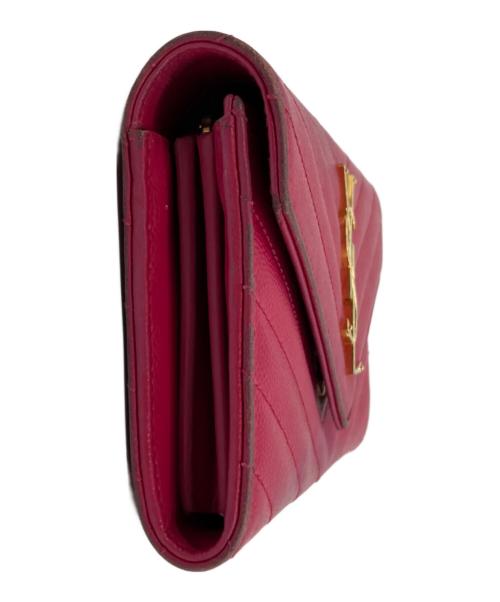 Yves Saint Laurent（イヴサンローラン）Yves Saint Laurent (イヴサンローラン) 長財布 ショッキングピンクの古着・服飾アイテム
