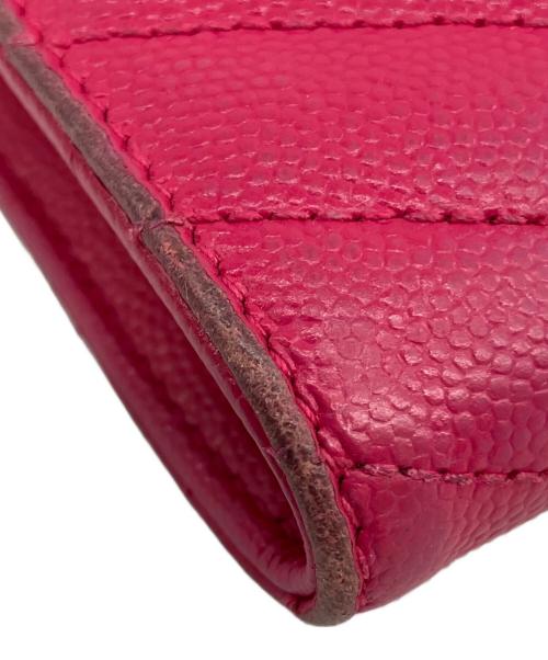 Yves Saint Laurent（イヴサンローラン）Yves Saint Laurent (イヴサンローラン) 長財布 ショッキングピンクの古着・服飾アイテム
