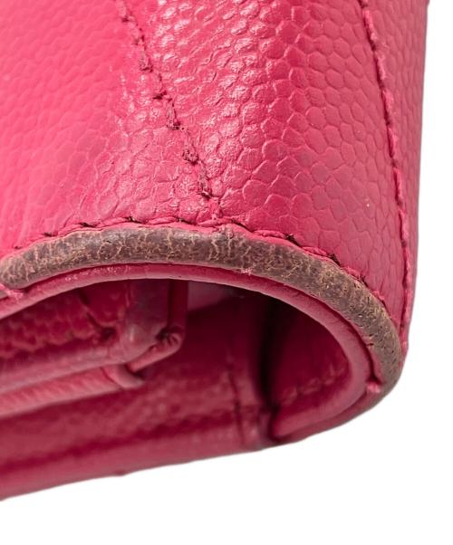 Yves Saint Laurent（イヴサンローラン）Yves Saint Laurent (イヴサンローラン) 長財布 ショッキングピンクの古着・服飾アイテム