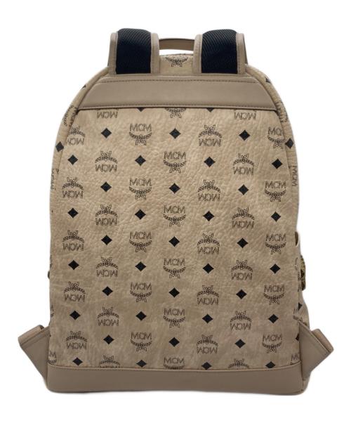 MCM（エムシーエム）MCM (エムシーエム) スタッズリュック ベージュの古着・服飾アイテム