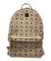 MCM（エムシーエム）の古着「スタッズリュック」｜ベージュ