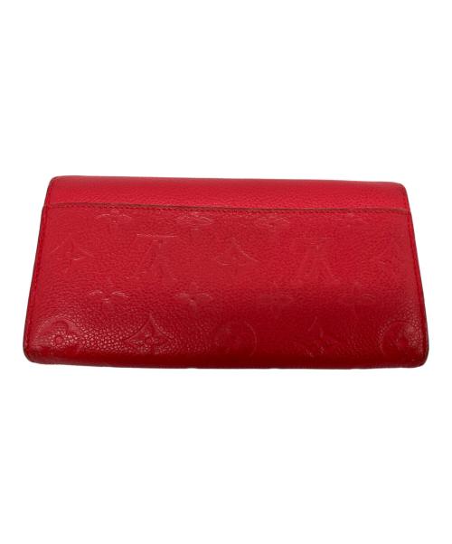LOUIS VUITTON（ルイ ヴィトン）LOUIS VUITTON (ルイ ヴィトン) モノグラム・アンプラント	ポルトフォイユ・サラ スリーズ レッドの古着・服飾アイテム