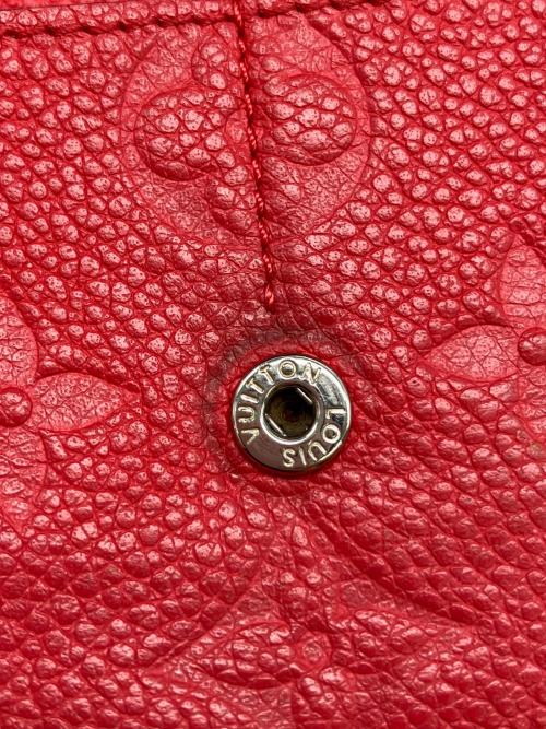 LOUIS VUITTON（ルイ ヴィトン）LOUIS VUITTON (ルイ ヴィトン) モノグラム・アンプラント	ポルトフォイユ・サラ スリーズ レッドの古着・服飾アイテム