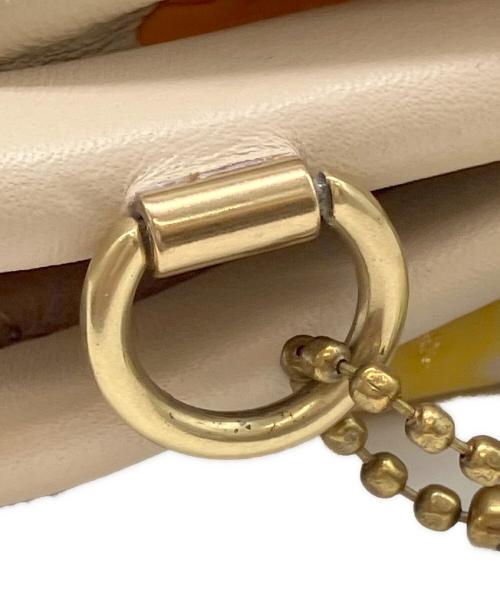 COACH（コーチ）COACH (コーチ) キスロック コイン パース・フローラル プリントがま口財布 ベージュの古着・服飾アイテム
