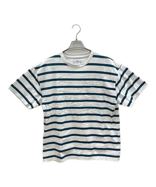 Acy（エイシー）Acy (エイシー) Tシャツ ホワイト×グリーン サイズ:02の古着・服飾アイテム