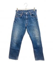 LEVI'S（リーバイス）の古着「90s 復刻502XXセルビッチデニムパンツセミオートマチックTALON 赤耳 釦裏T09 BIG E 古着」｜ブルー