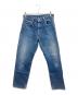 LEVI'S（リーバイス）の古着「90s 復刻502XXセルビッチデニムパンツセミオートマチックTALON 赤耳 釦裏T09 BIG E 古着」｜ブルー