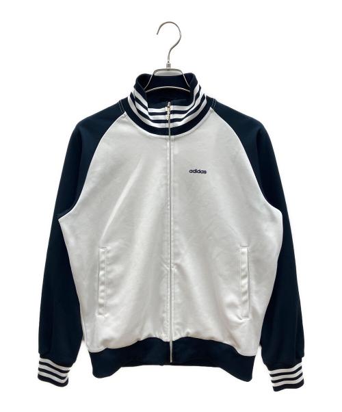 adidas（アディダス）adidas (アディダス) 00sトラックジャケット　2005年12月製　古着 ホワイト×ネイビー サイズ:Ｍの古着・服飾アイテム