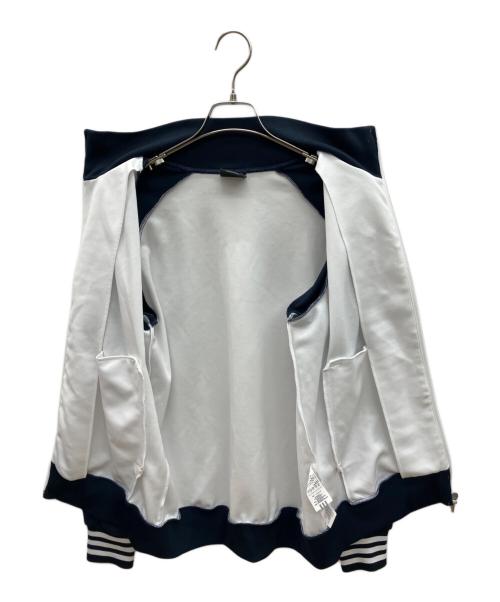adidas（アディダス）adidas (アディダス) 00sトラックジャケット　2005年12月製　古着 ホワイト×ネイビー サイズ:Ｍの古着・服飾アイテム