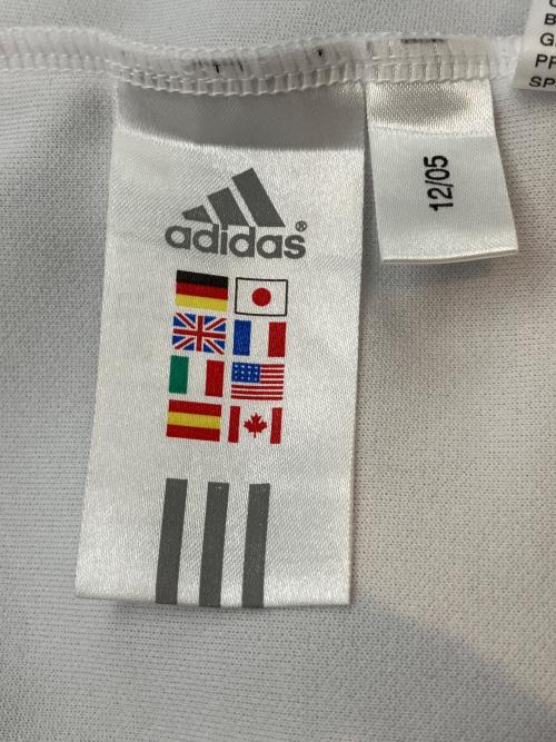 adidas（アディダス）adidas (アディダス) 00sトラックジャケット　2005年12月製　古着 ホワイト×ネイビー サイズ:Ｍの古着・服飾アイテム