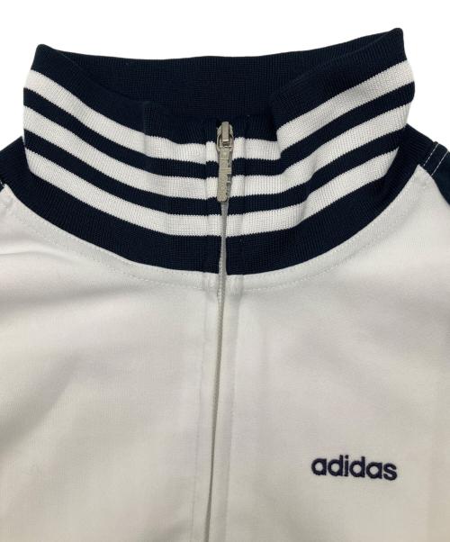 adidas（アディダス）adidas (アディダス) 00sトラックジャケット　2005年12月製　古着 ホワイト×ネイビー サイズ:Ｍの古着・服飾アイテム