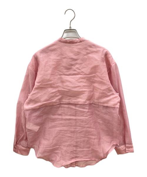 Ameri（アメリ）Ameri (アメリ) ニットベスト　シャツ付き ショッキングピンク×ホワイト サイズ:Ｆの古着・服飾アイテム