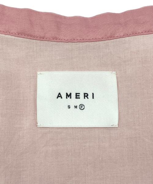Ameri（アメリ）Ameri (アメリ) ニットベスト　シャツ付き ショッキングピンク×ホワイト サイズ:Ｆの古着・服飾アイテム