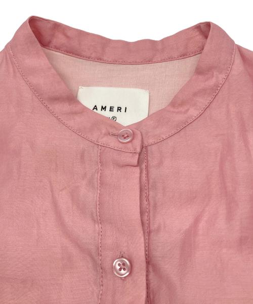 Ameri（アメリ）Ameri (アメリ) ニットベスト　シャツ付き ショッキングピンク×ホワイト サイズ:Ｆの古着・服飾アイテム