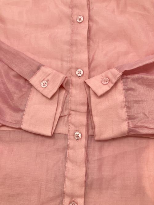 Ameri（アメリ）Ameri (アメリ) ニットベスト　シャツ付き ショッキングピンク×ホワイト サイズ:Ｆの古着・服飾アイテム