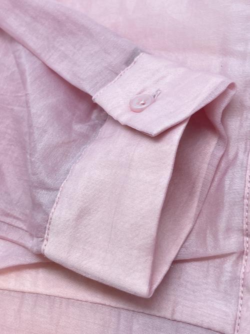 Ameri（アメリ）Ameri (アメリ) ニットベスト　シャツ付き ショッキングピンク×ホワイト サイズ:Ｆの古着・服飾アイテム