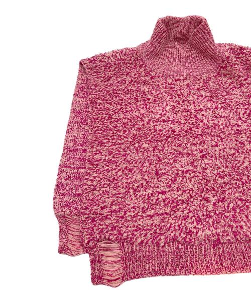 Ameri（アメリ）Ameri (アメリ) ニットベスト　シャツ付き ショッキングピンク×ホワイト サイズ:Ｆの古着・服飾アイテム