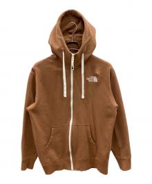 THE NORTH FACE（ザ ノース フェイス）の古着「ジップパーカー　アウトドア」｜ブラウン