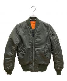 ALPHA（アルファ）の古着「リバーシブルMA-1ジャケット　ヴインテージアメカジ」｜グリーン