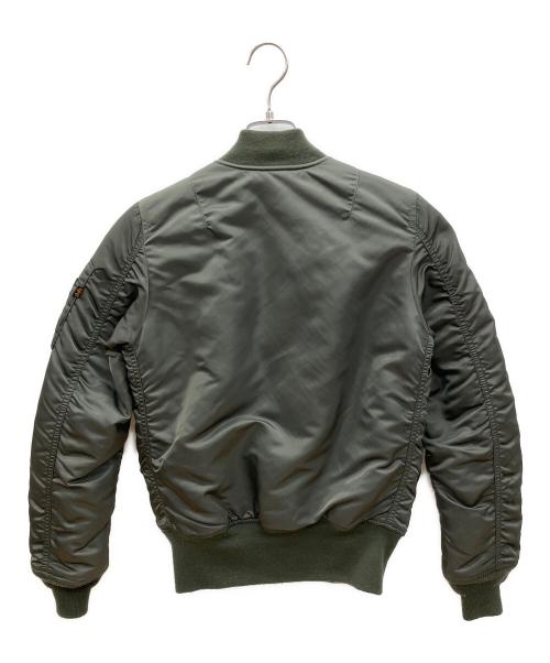 ALPHA（アルファ）ALPHA (アルファ) リバーシブルMA-1ジャケット　ヴインテージアメカジ グリーン サイズ:XXSの古着・服飾アイテム