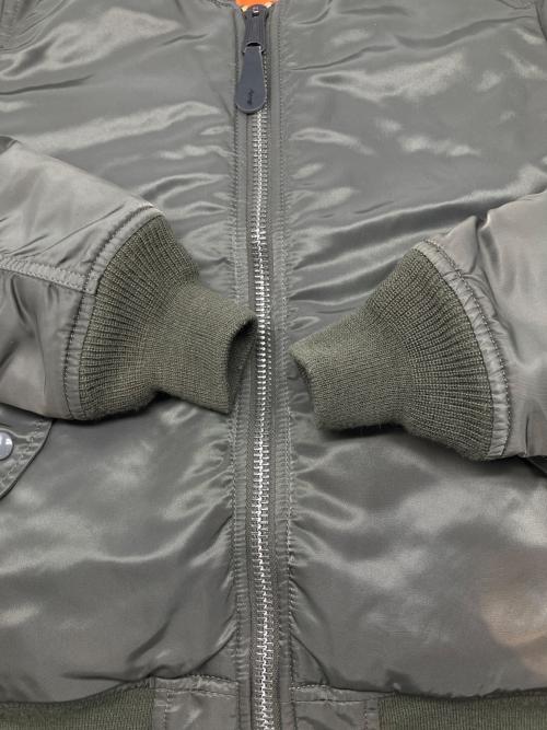 ALPHA（アルファ）ALPHA (アルファ) リバーシブルMA-1ジャケット　ヴインテージアメカジ グリーン サイズ:XXSの古着・服飾アイテム