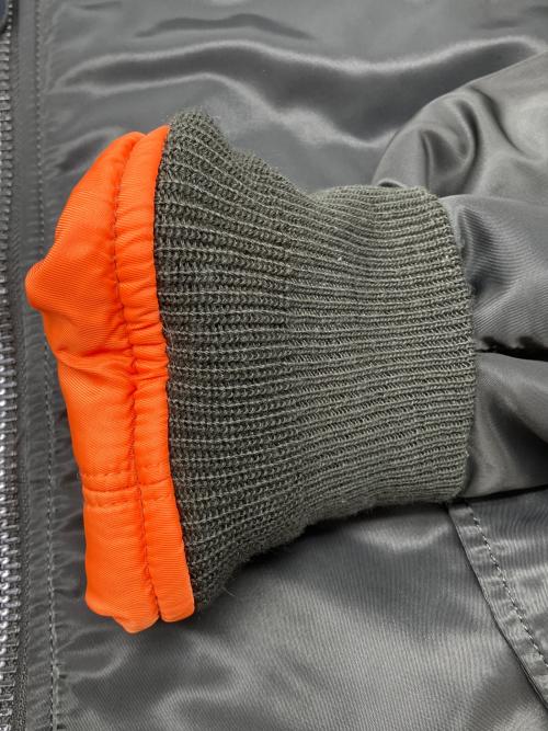 ALPHA（アルファ）ALPHA (アルファ) リバーシブルMA-1ジャケット　ヴインテージアメカジ グリーン サイズ:XXSの古着・服飾アイテム