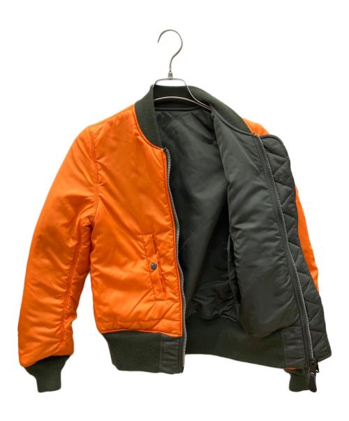 ALPHA（アルファ）ALPHA (アルファ) リバーシブルMA-1ジャケット　ヴインテージアメカジ グリーン サイズ:XXSの古着・服飾アイテム