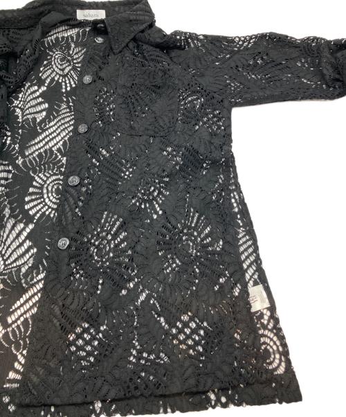 sahara（サハラ）sahara (サハラ) 長袖シャツ ブラック サイズ:不明の古着・服飾アイテム