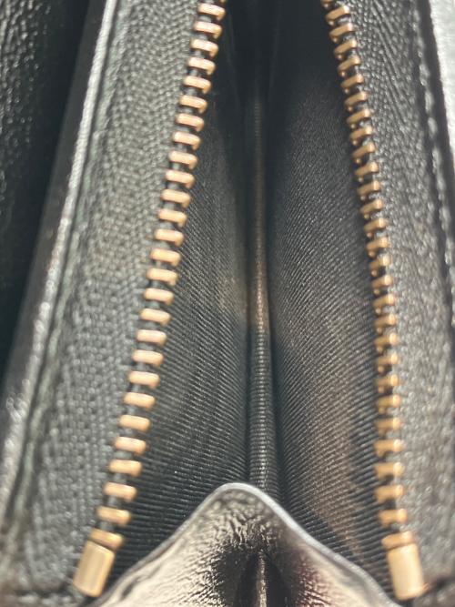 GUCCI（グッチ）GUCCI (グッチ) 2つ折り財布 GGマーモント GG ブラック×レッドの古着・服飾アイテム