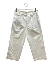 AURALEE（オーラリー）の古着「WASHED FINX CHINO ONE-TUCK PANTS　25SS」｜ホワイト