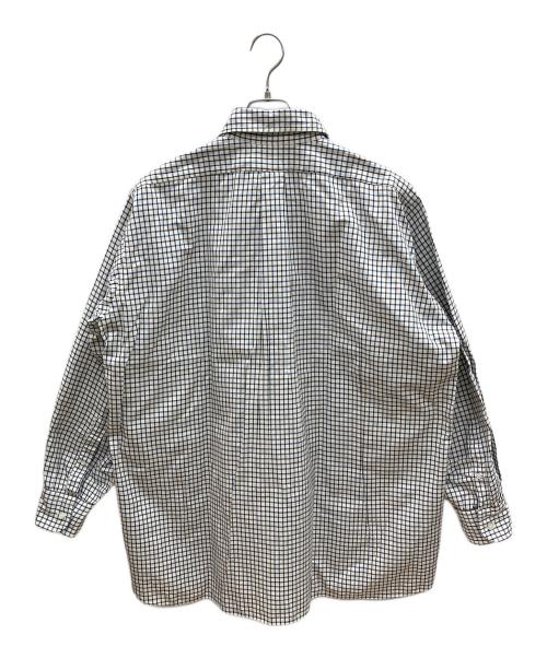KAPTAIN SUNSHINE（キャプテンサンシャイン）KAPTAIN SUNSHINE (キャプテンサンシャイン) BEAMS PLUS (ビームスプラス) シャツ ホワイト×ブラウン×ネイビー サイズ:42/XLの古着・服飾アイテム