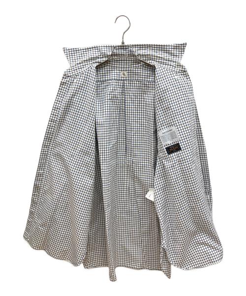 KAPTAIN SUNSHINE（キャプテンサンシャイン）KAPTAIN SUNSHINE (キャプテンサンシャイン) BEAMS PLUS (ビームスプラス) シャツ ホワイト×ブラウン×ネイビー サイズ:42/XLの古着・服飾アイテム