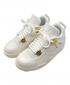 NIKEナイキ）の古着「スニーカー　NIKE　Women's Air Jordan 4 Retro（ウィメンズ　エアジョーダン　フォー　レトロ）」｜ホワイト