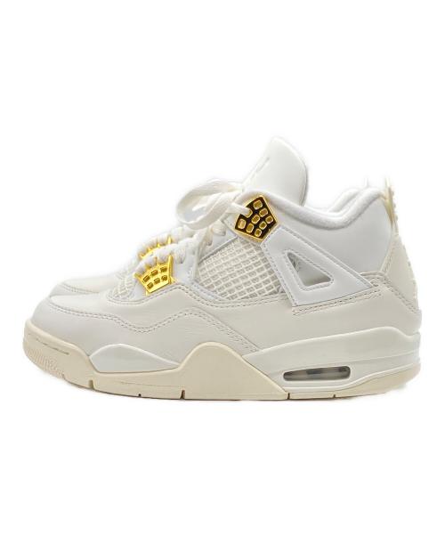 NIKE（ナイキ）NIKE (ナイキ) スニーカー　NIKE　Women's Air Jordan 4 Retro（ウィメンズ　エアジョーダン　フォー　レトロ） ホワイト サイズ:23.5㎝の古着・服飾アイテム