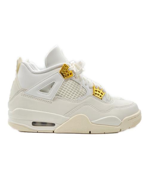 NIKE（ナイキ）NIKE (ナイキ) スニーカー　NIKE　Women's Air Jordan 4 Retro（ウィメンズ　エアジョーダン　フォー　レトロ） ホワイト サイズ:23.5㎝の古着・服飾アイテム