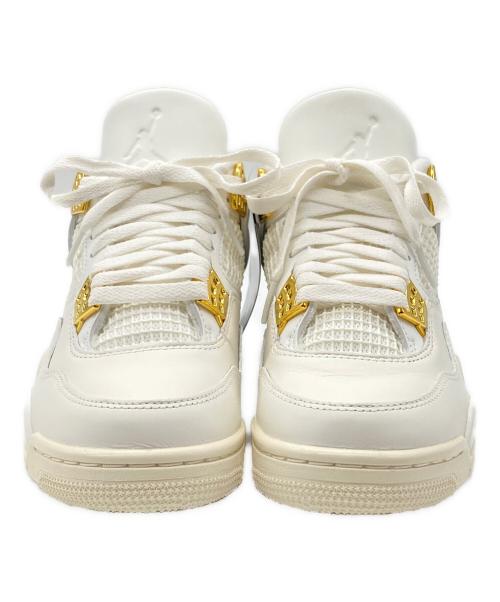 NIKE（ナイキ）NIKE (ナイキ) スニーカー　NIKE　Women's Air Jordan 4 Retro（ウィメンズ　エアジョーダン　フォー　レトロ） ホワイト サイズ:23.5㎝の古着・服飾アイテム