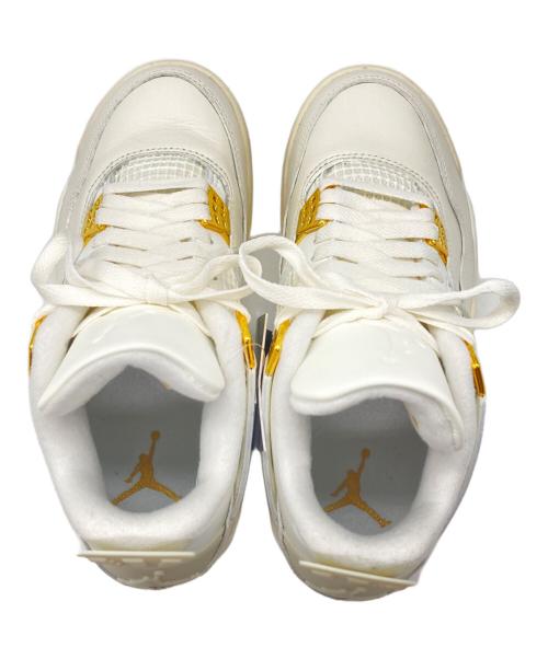 NIKE（ナイキ）NIKE (ナイキ) スニーカー　NIKE　Women's Air Jordan 4 Retro（ウィメンズ　エアジョーダン　フォー　レトロ） ホワイト サイズ:23.5㎝の古着・服飾アイテム
